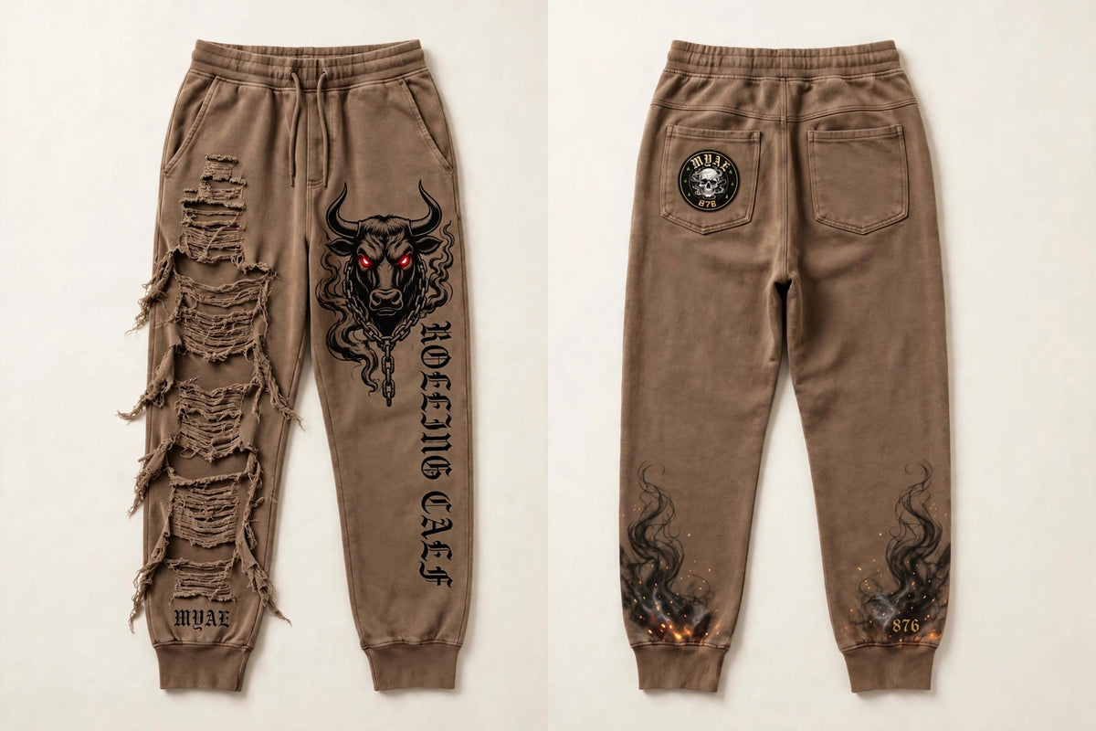 MYAL Rolling Calf Cuffed Sweatpants