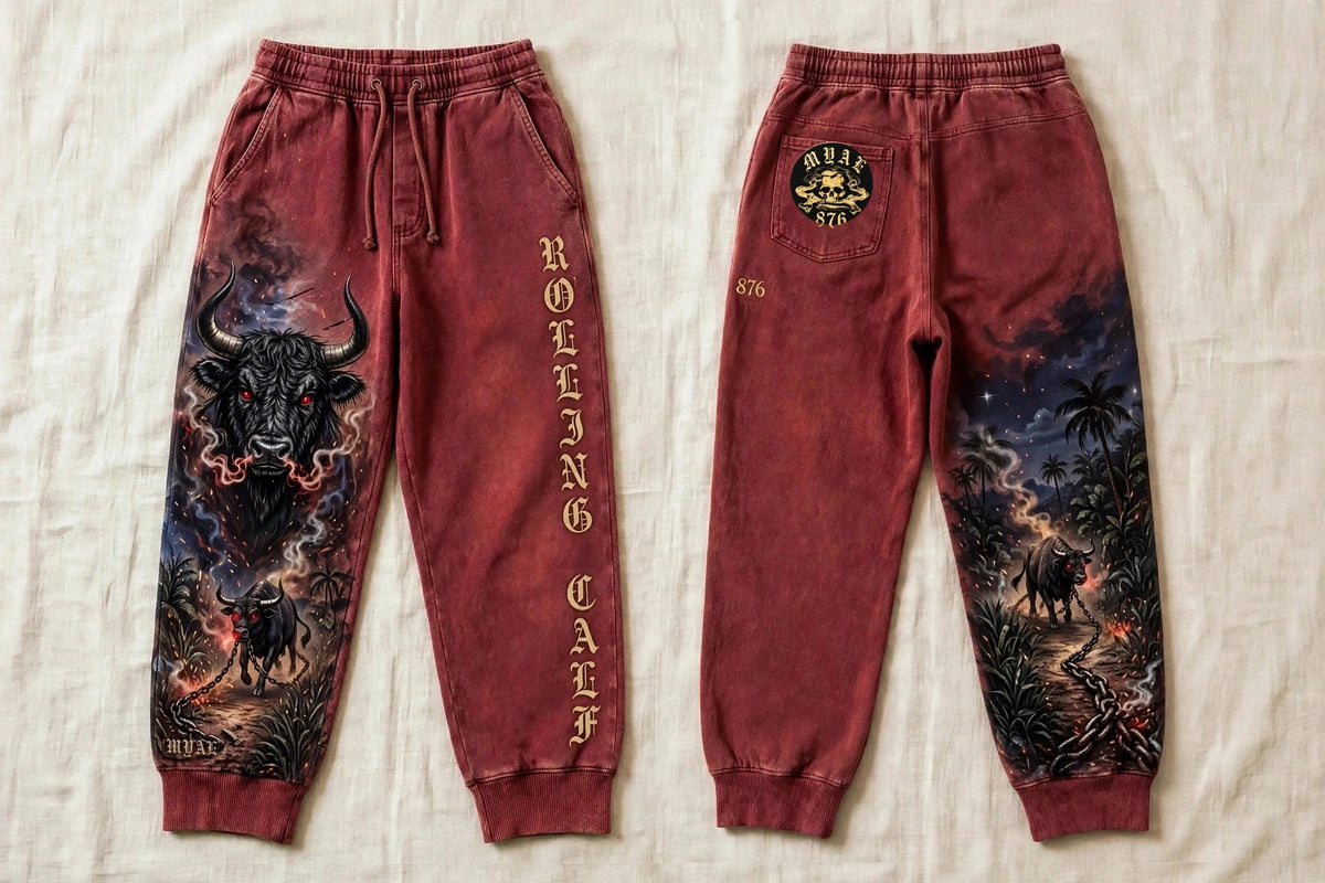 MYAL Rolling Calf Cuffed Sweatpants