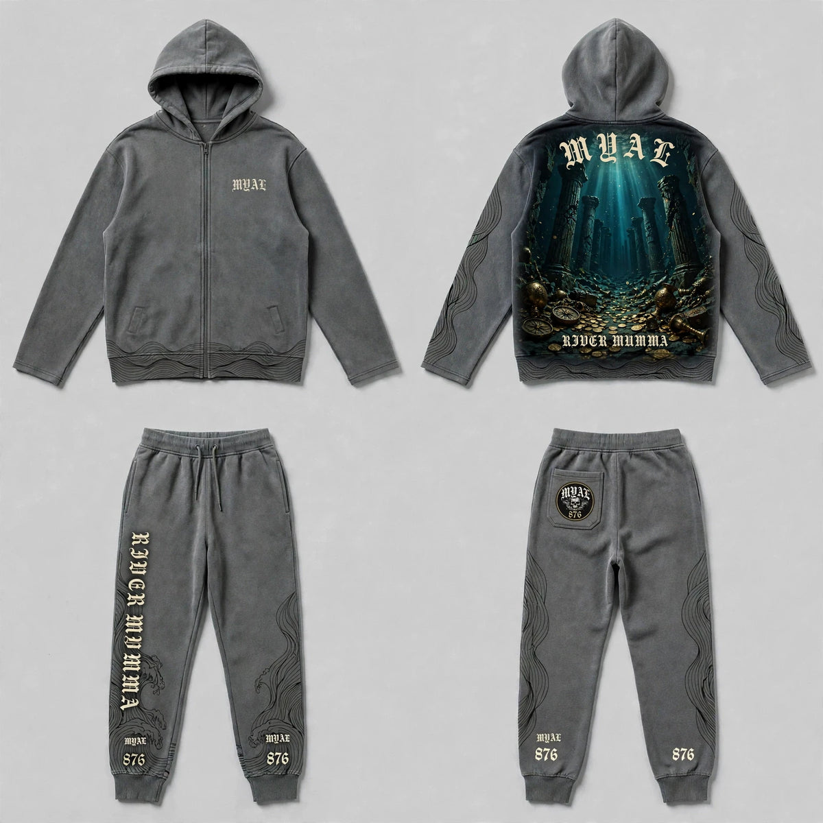 MYAL River Mumma Tech Fleece Set (Cuffed)