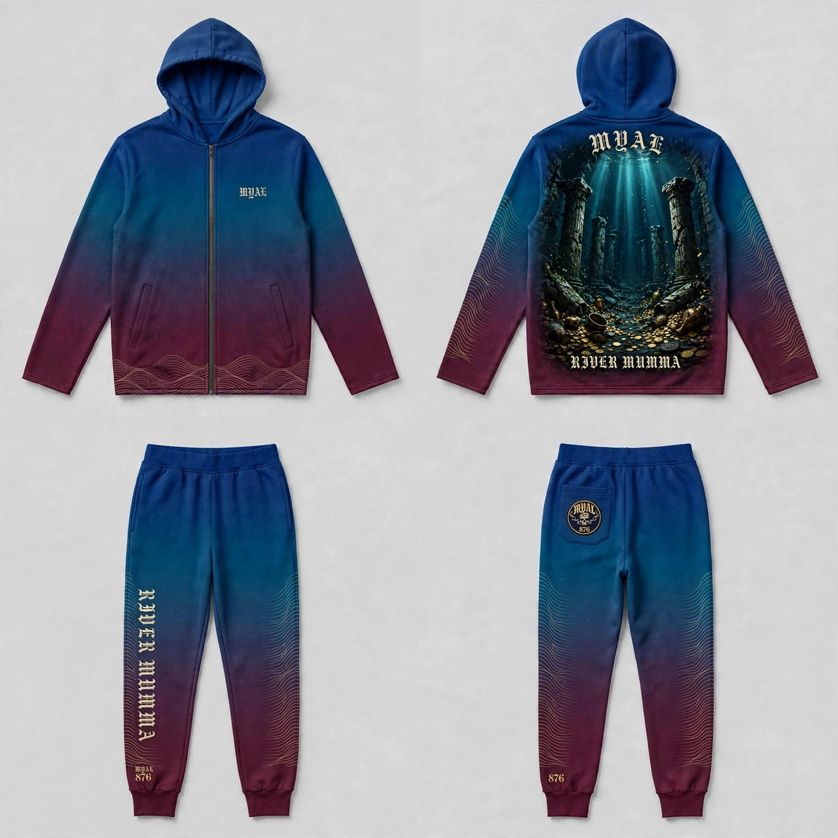 MYAL River Mumma Tech Fleece Set (Cuffed)