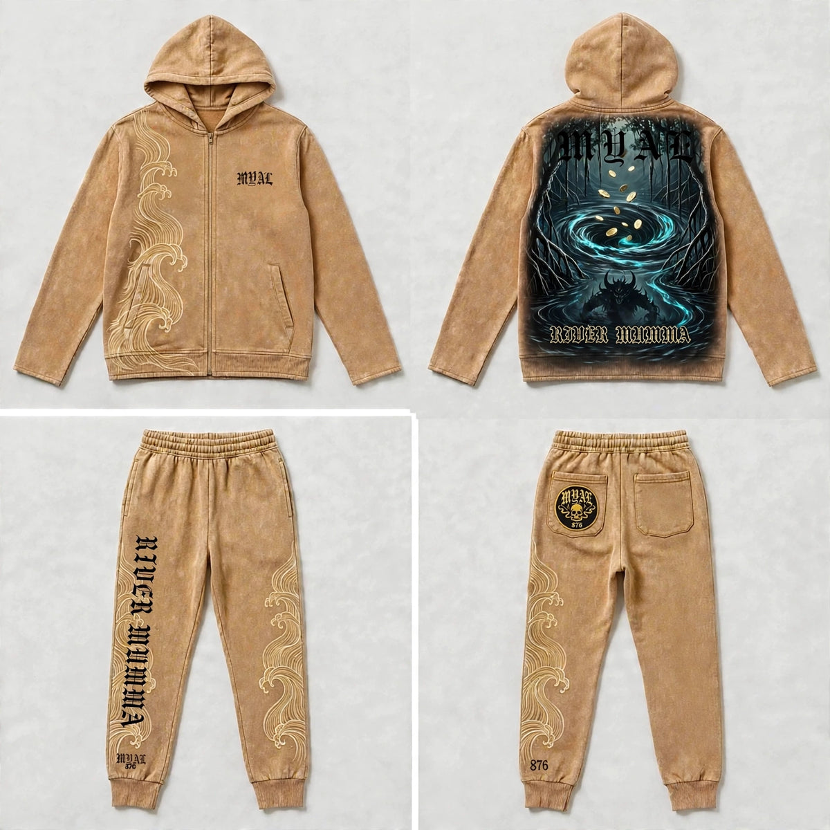 MYAL River Mumma Tech Fleece Set (Cuffed)