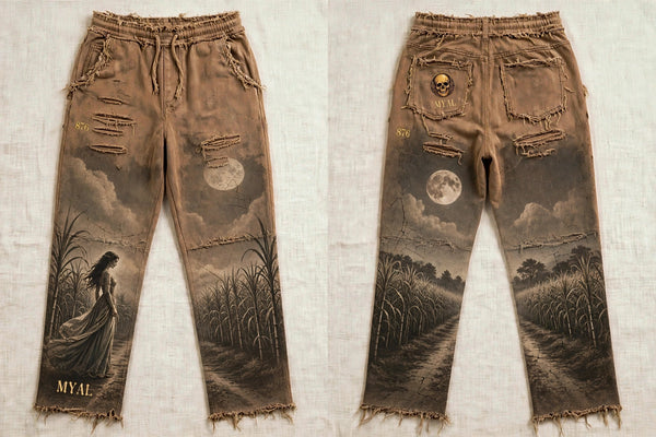 MYAL La Diablesse Open-Hem Sweatpants