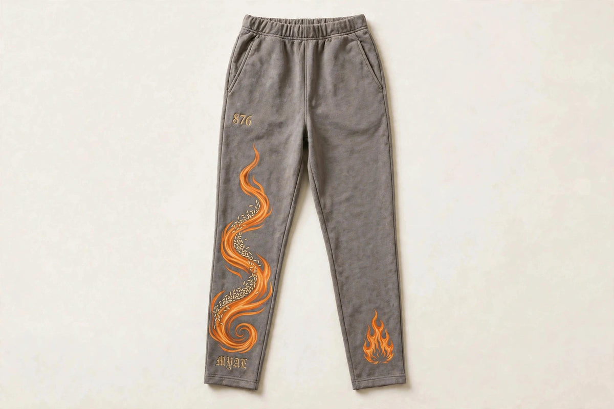 MYAL Ol' Higue Open-Hem Sweatpants