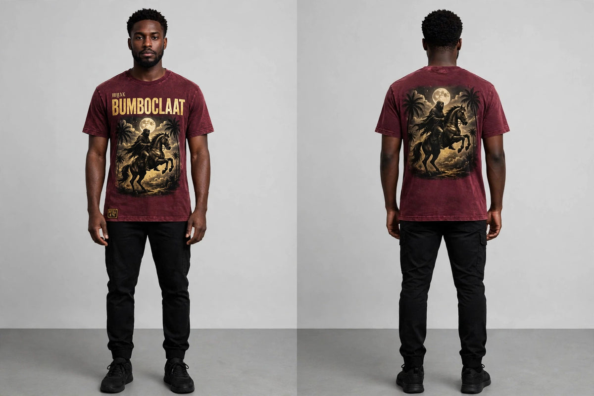 MYAL Duppy Rider Patois Tee ("BUMBOCLAAT")
