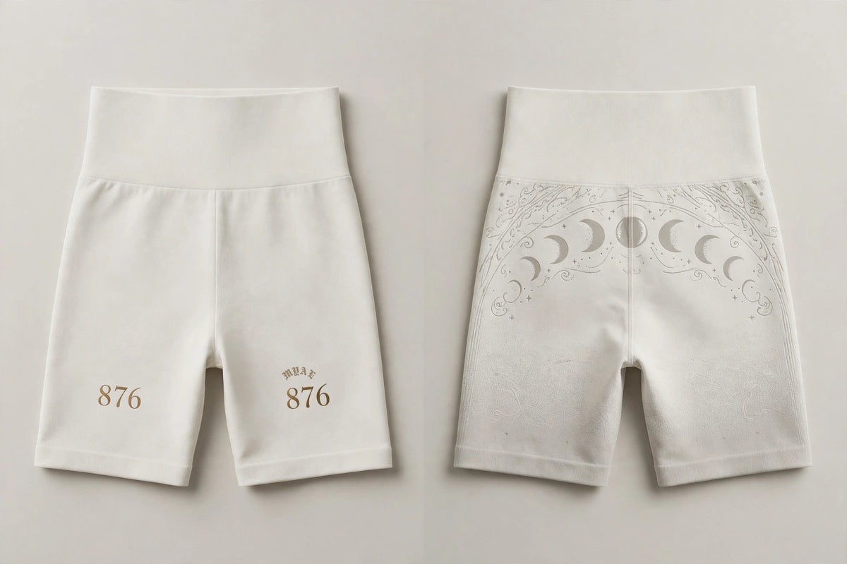 MYAL Booty Short — Bone White