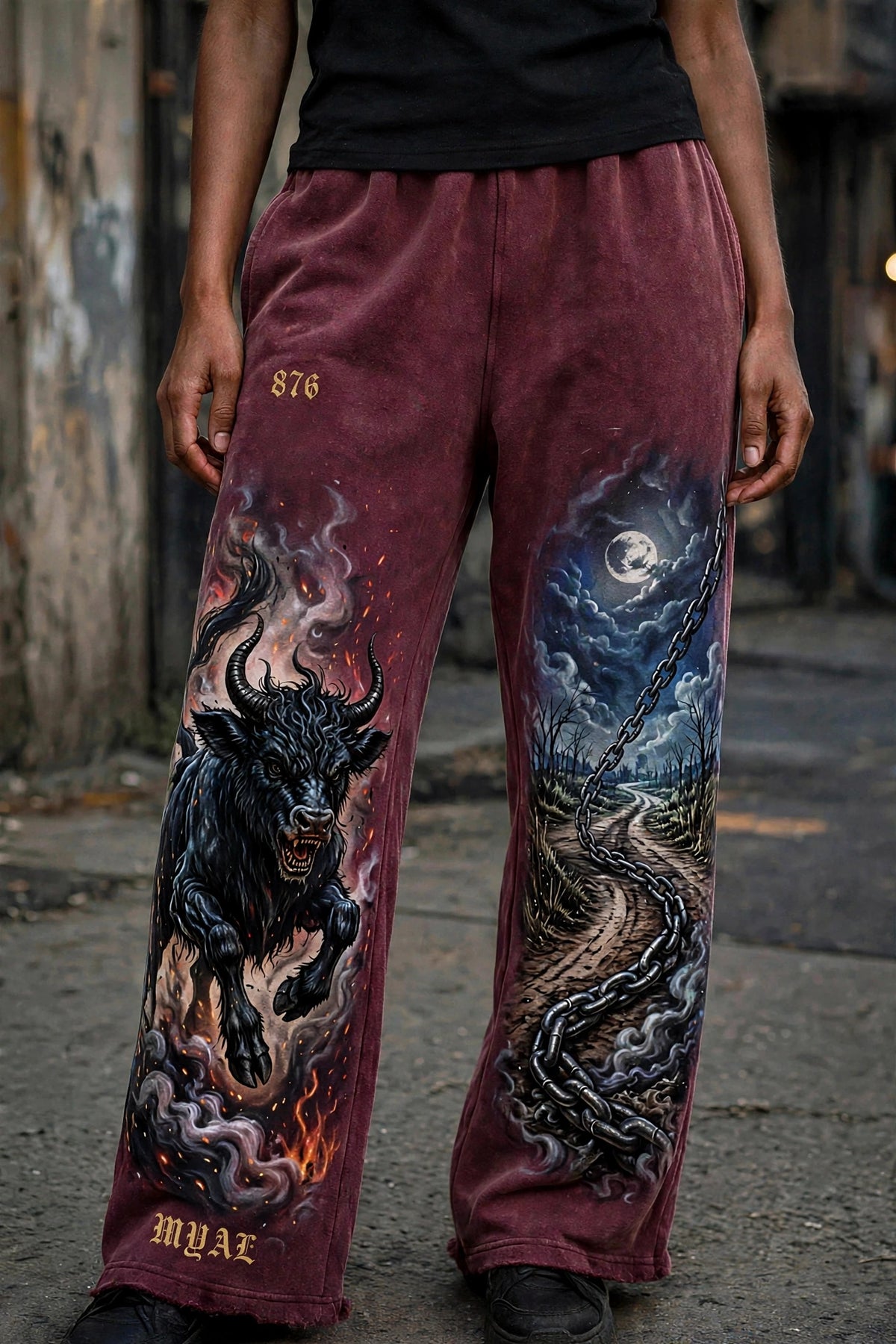 MYAL Rolling Calf Women's Open-Hem Sweatpants