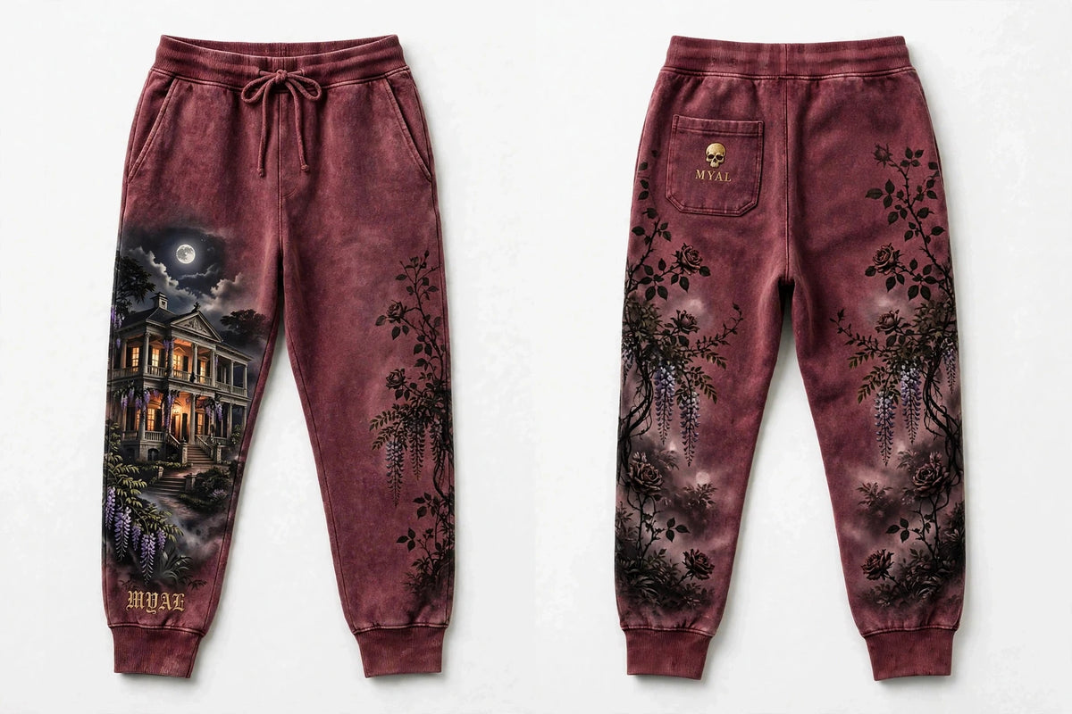 MYAL White Witch of Rose Hall Cuffed Sweatpants