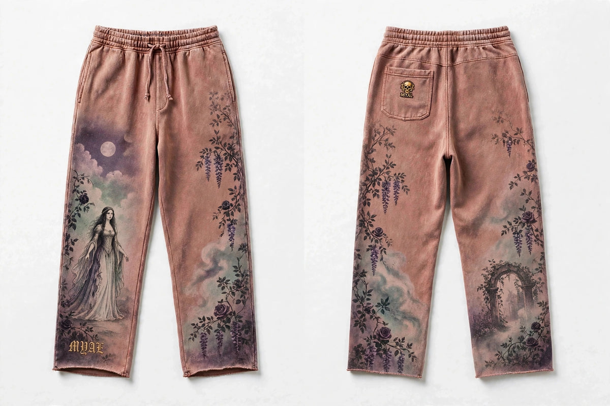 MYAL White Witch of Rose Hall Open-Hem Sweatpants