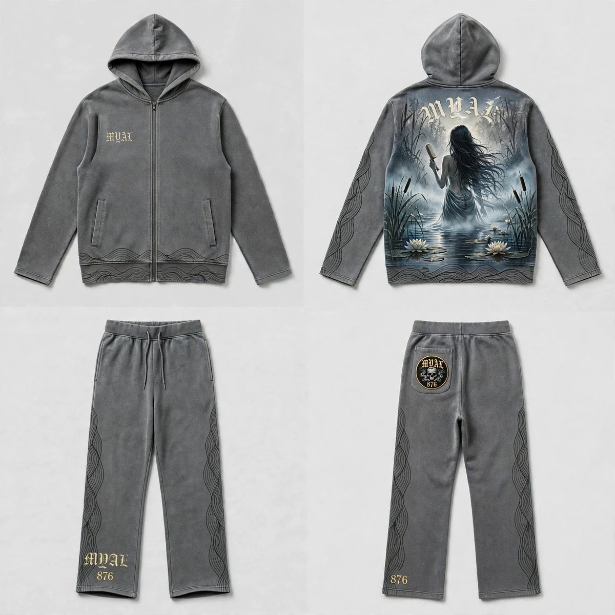 MYAL River Mumma Tech Fleece Set (Open-Hem)