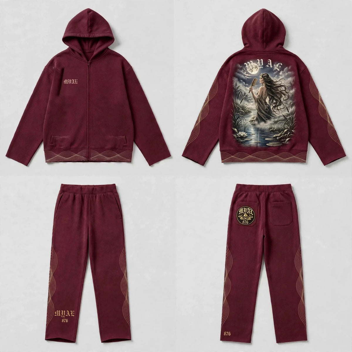 MYAL River Mumma Tech Fleece Set (Open-Hem)