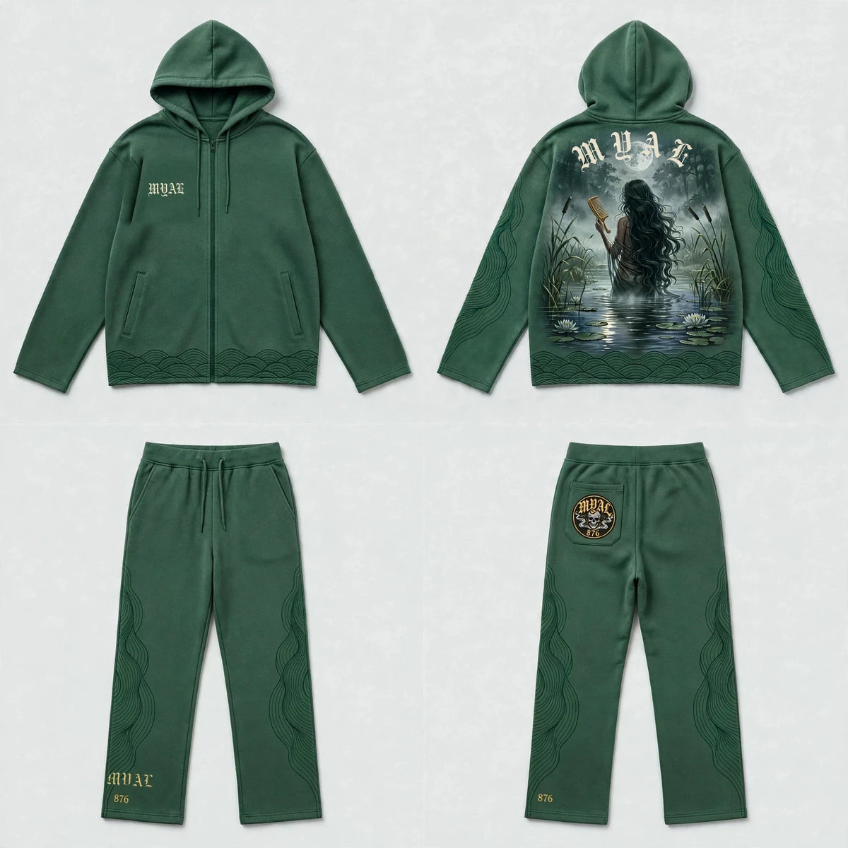 MYAL River Mumma Tech Fleece Set (Open-Hem)