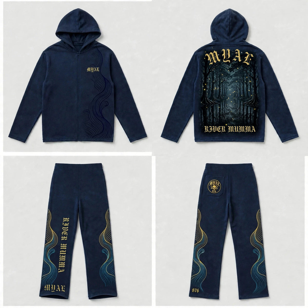 MYAL River Mumma Tech Fleece Set (Open-Hem)