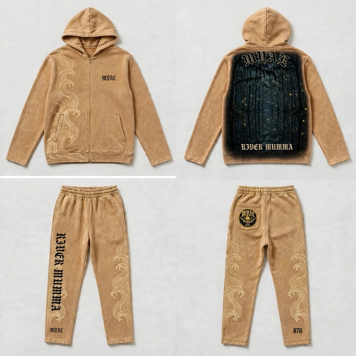 MYAL River Mumma Tech Fleece Set (Open-Hem)