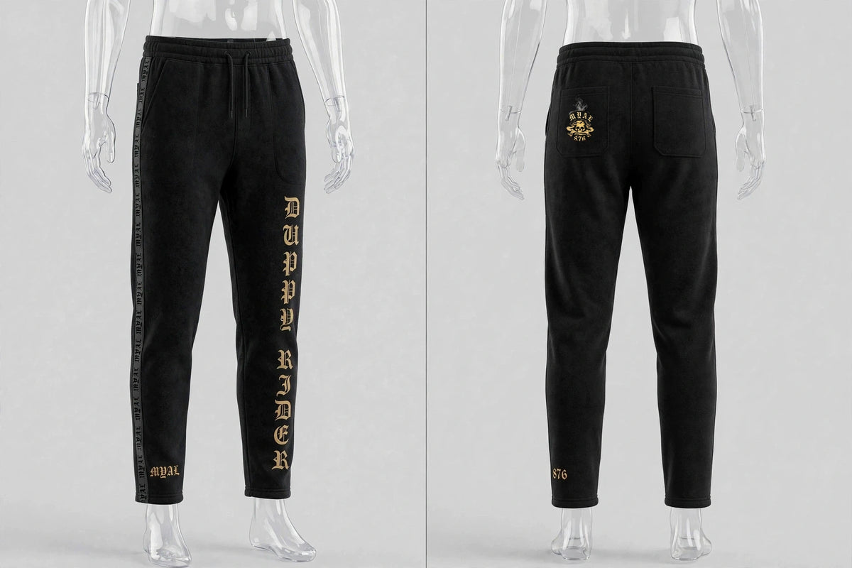MYAL Luxury Duppy Rider Track Pants (Open-Hem)