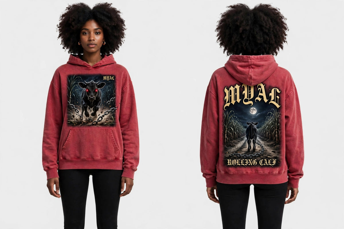 MYAL Rolling Calf Women's Cropped Hoodie