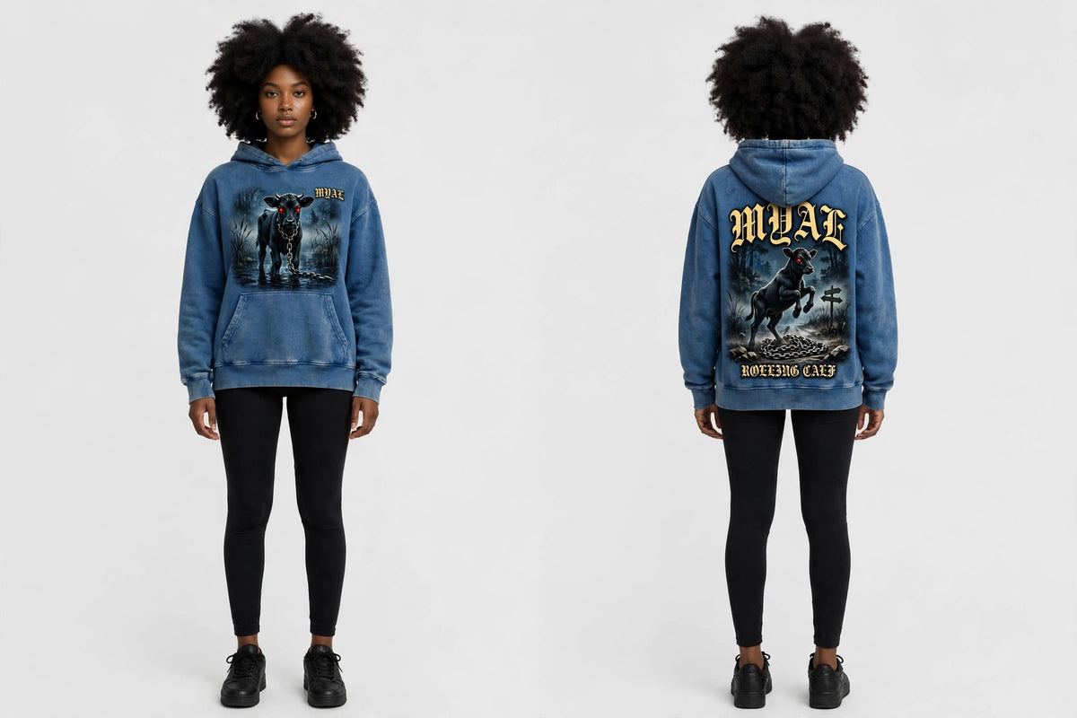 MYAL Rolling Calf Women's Cropped Hoodie