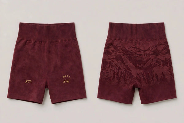 MYAL Three-Finger Jack Booty Short — Washed Oxblood