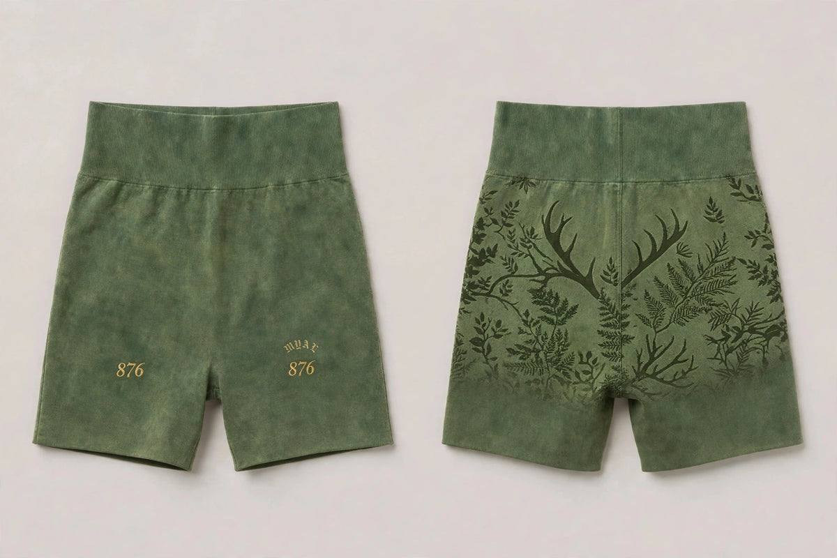 MYAL Papa Bois Booty Short — Washed Fern