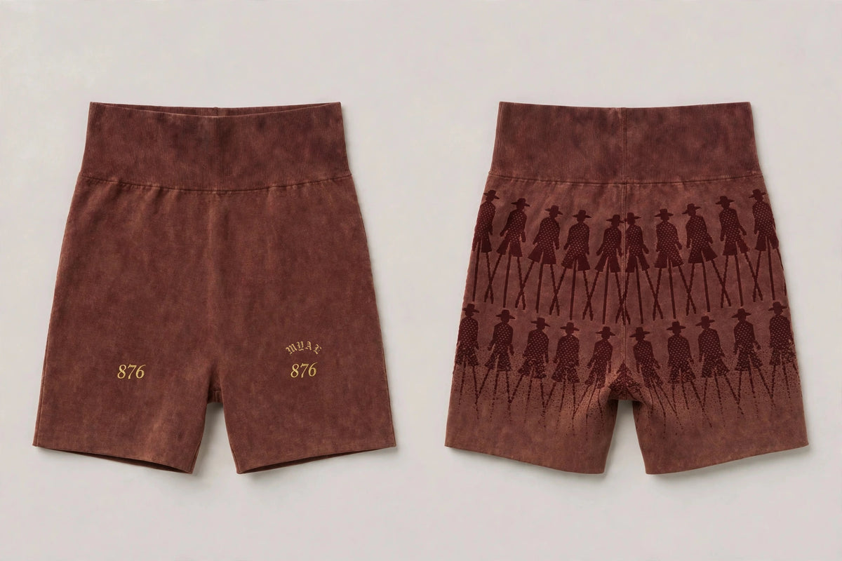 MYAL Moko Jumbie Booty Short — Washed Sorrel