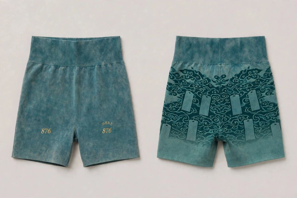 MYAL Jiangshi Booty Short — Washed Teal