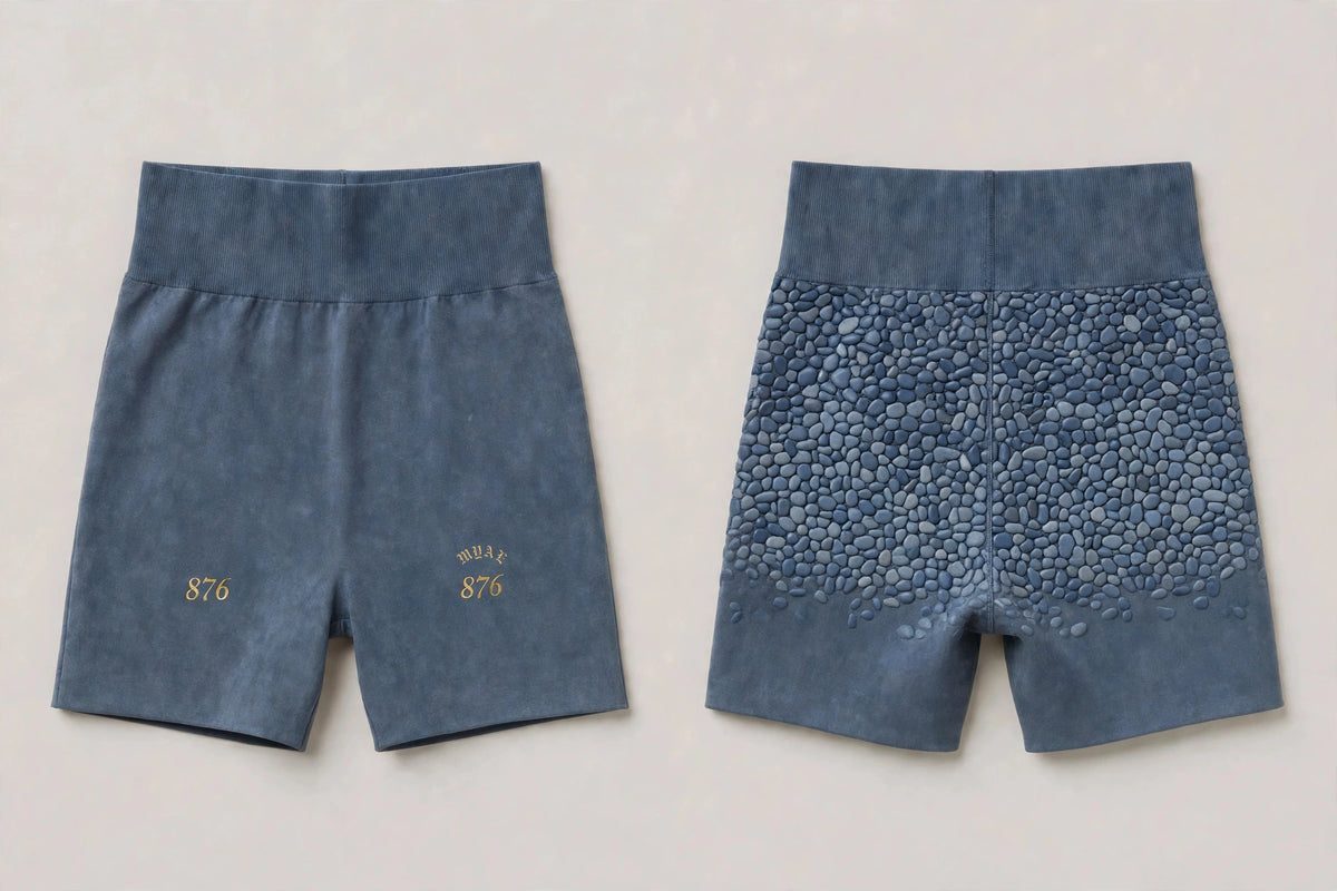 MYAL Booty Short — Stone Blue