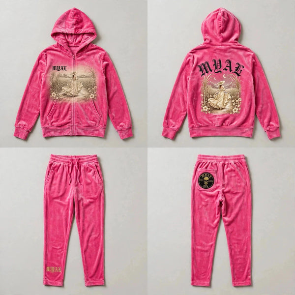 MYAL La Diablesse Velour Tracksuit Set