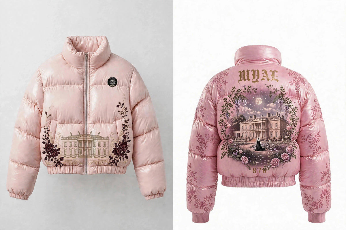 MYAL White Witch of Rose Hall Cropped Puffer Jacket