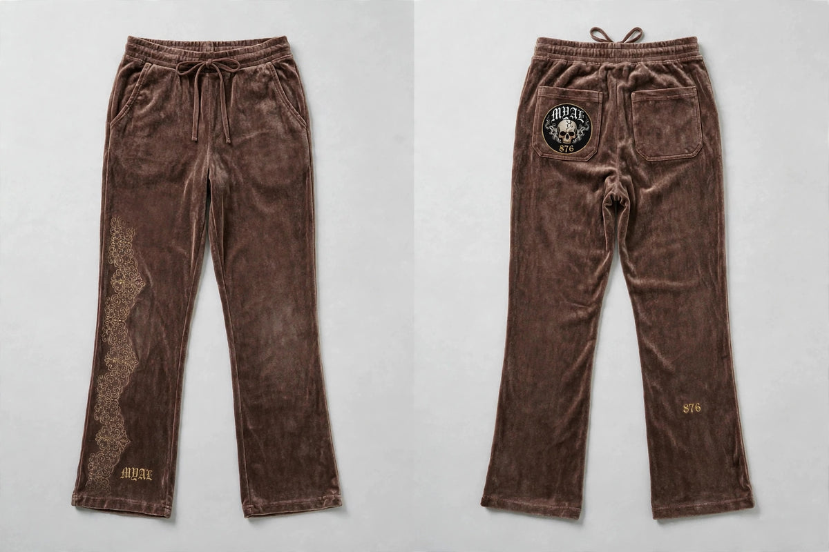 MYAL La Diablesse Velour Sweatpants