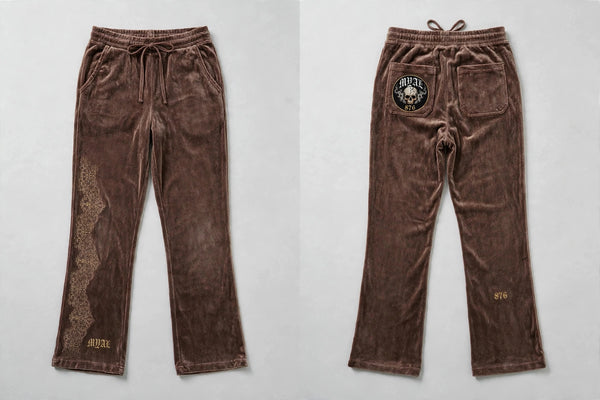 MYAL La Diablesse Velour Sweatpants