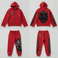 MYAL Rolling Calf Tech Fleece Set — Washed Crimson