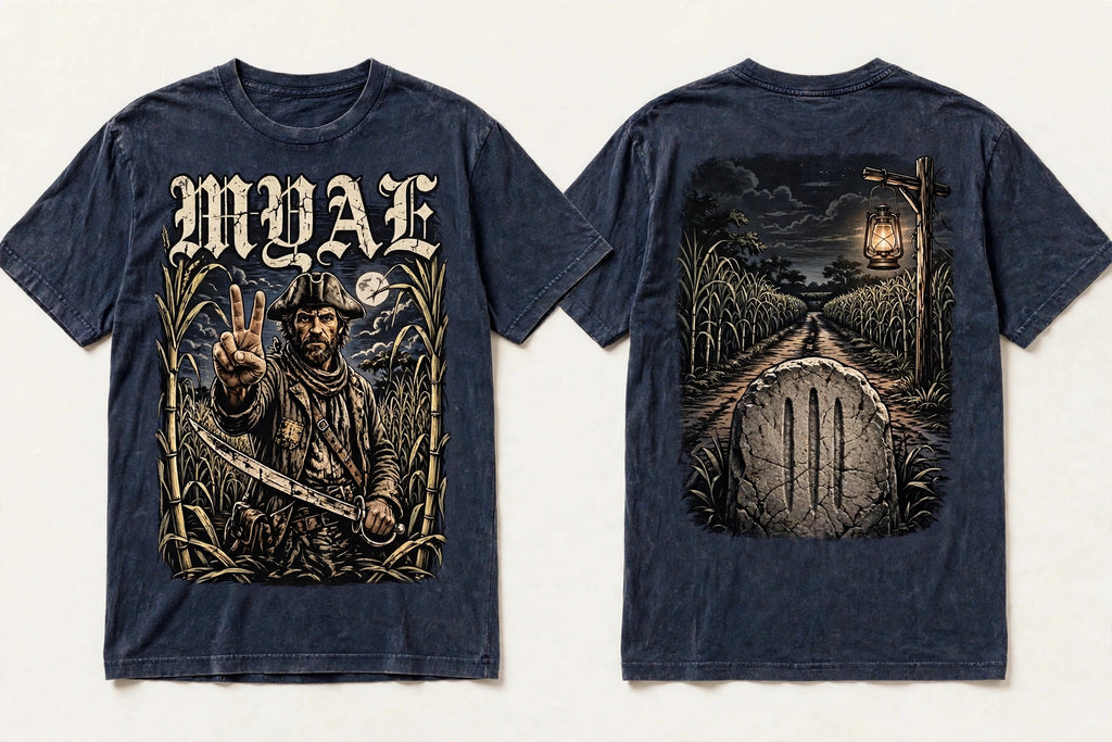 MYAL Three-Finger Jack Tee — Washed Rhubarb