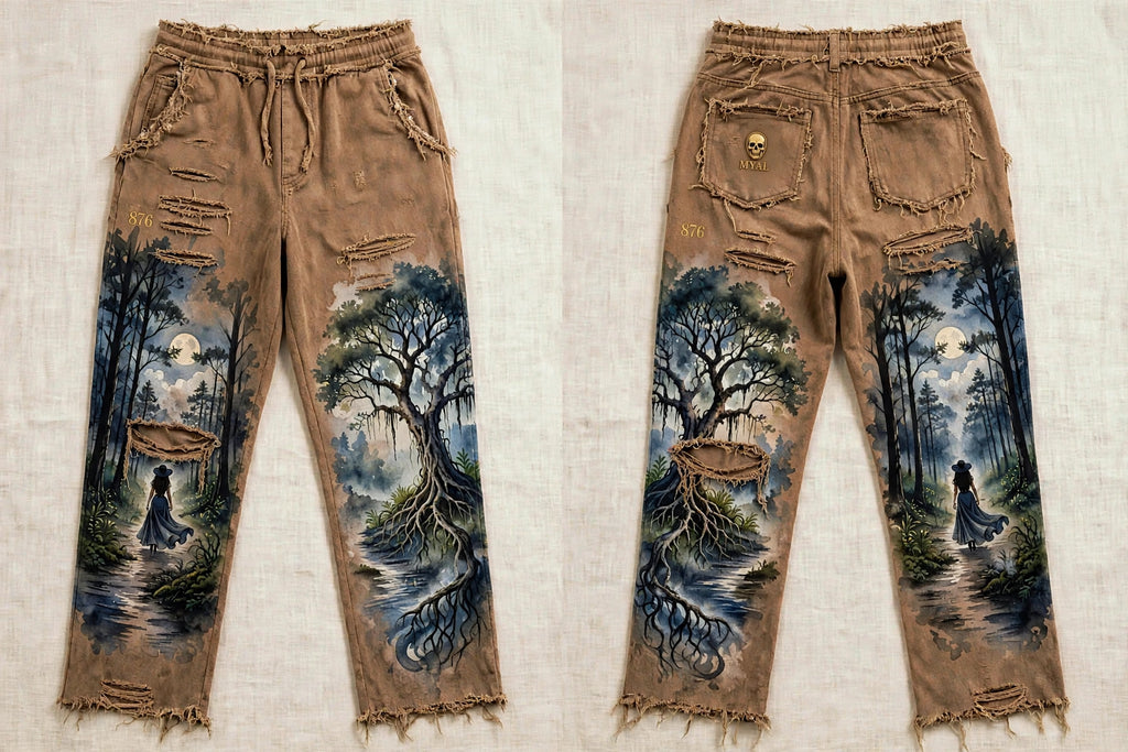 MYAL La Diablesse Open-Hem Sweatpants — Washed Flax