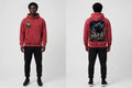 MYAL Rolling Calf Patois Hoodie — Washed Crimson ("BUMBOCLAAT")