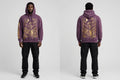 MYAL La Diablesse Patois Hoodie — Washed Plum ("BUMBOCLAAT")