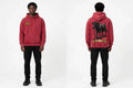 MYAL DROP 001 Rolling Calf Hoodie — Washed Crimson