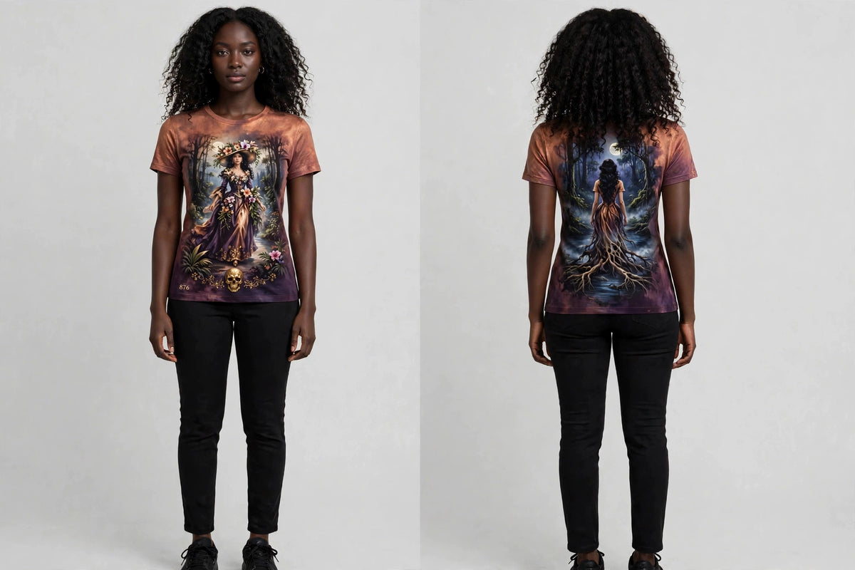 MYAL La Diablesse Women's Tee — Copper→Plum