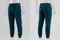 MYAL Luxury Duppy Rider Track Pants — Deep Teal (Cuffed)
