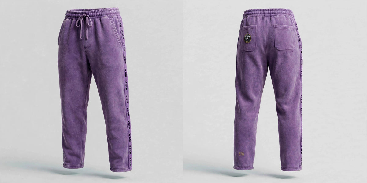 MYAL Luxury Duppy Rider Track Pants — Orchid (Open-Hem)