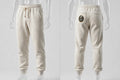 MYAL Luxury Duppy Rider Track Pants — Bone White (Cuffed)