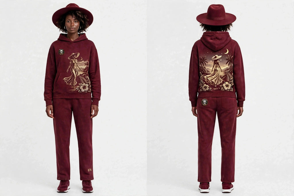 MYAL La Diablesse Women's Tracksuit Set — Washed Wine