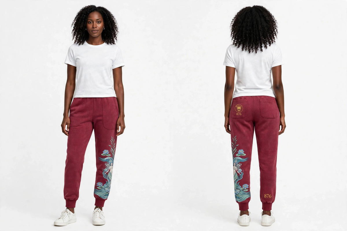 MYAL River Mumma Women's Sweatpants — Washed Lagoon (Cuffed)