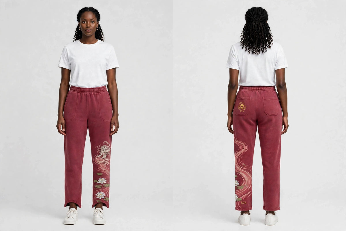 MYAL River Mumma Women's Sweatpants — Washed Lagoon (Open-Hem)
