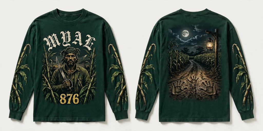 MYAL Three-Finger Jack Long Sleeve — Washed Forest
