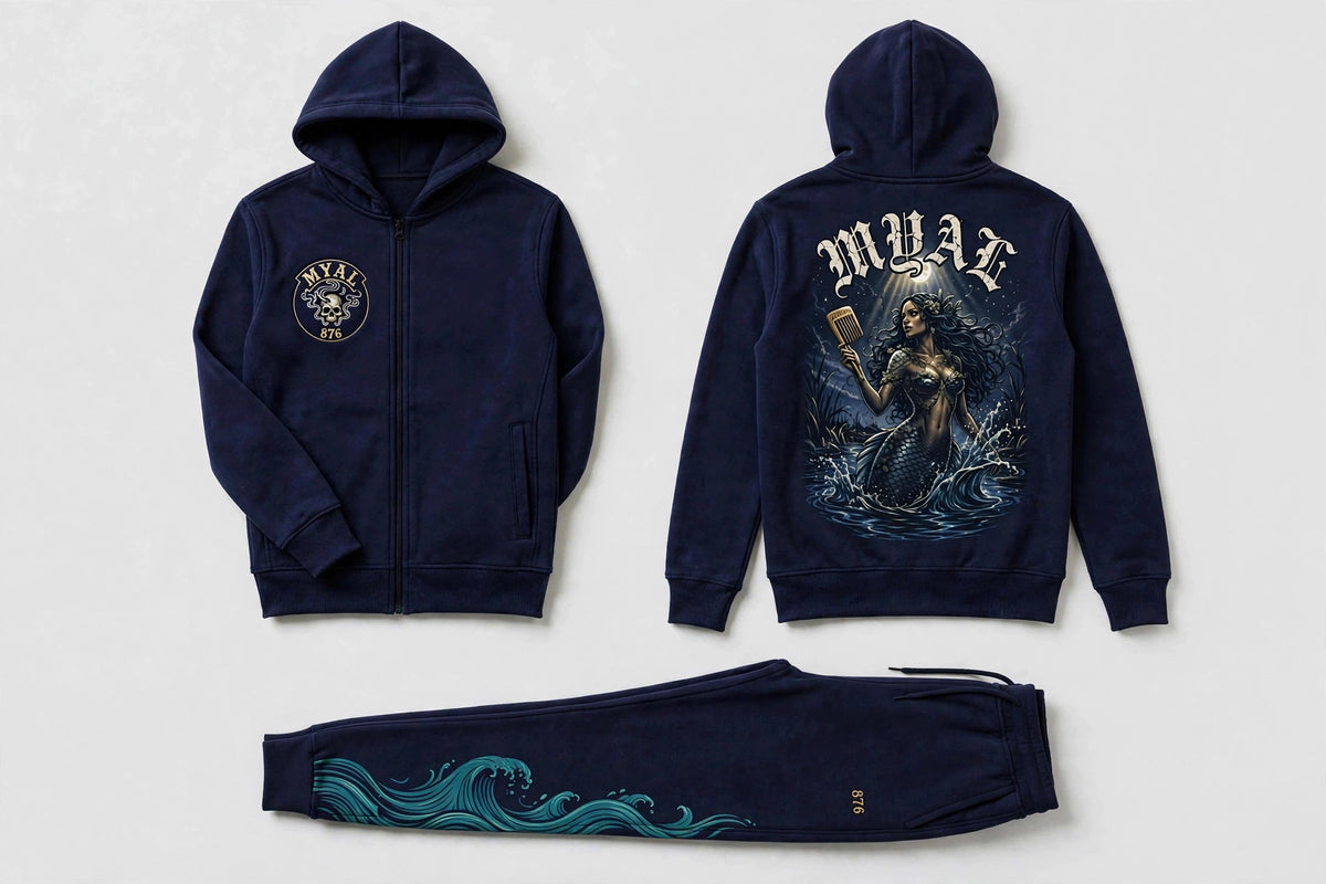 MYAL River Mumma Tracksuit Set — Navy