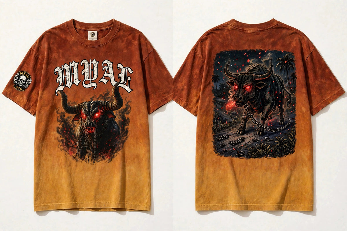 MYAL Rolling Calf Tee — Washed Ochre