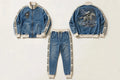 MYAL Duppy Rider Logo-Tape Tracksuit Set — Washed Denim