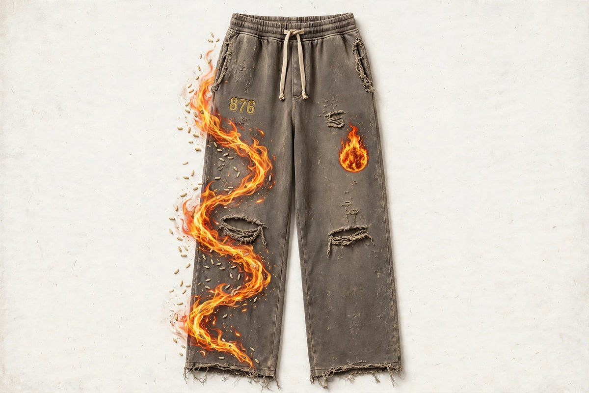 MYAL Ol' Higue Open-Hem Sweatpants — Washed Taupe