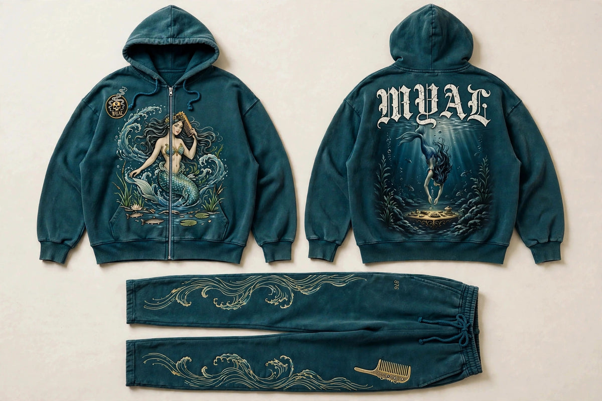 MYAL River Mumma Tracksuit Set — Washed Petrol