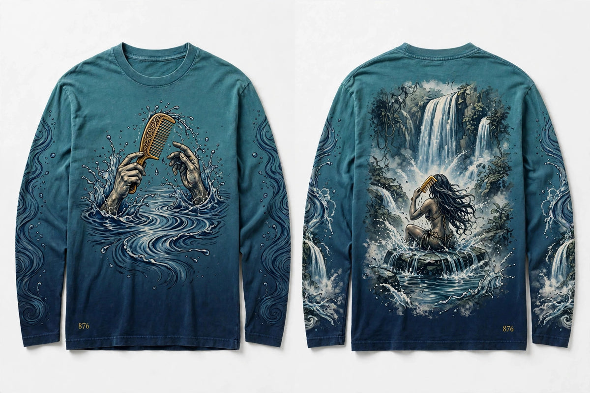 MYAL River Mumma Long Sleeve — Washed Powder Blue