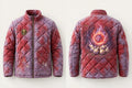 MYAL Ol' Higue Men's Puffer Jacket — Washed Scarlet